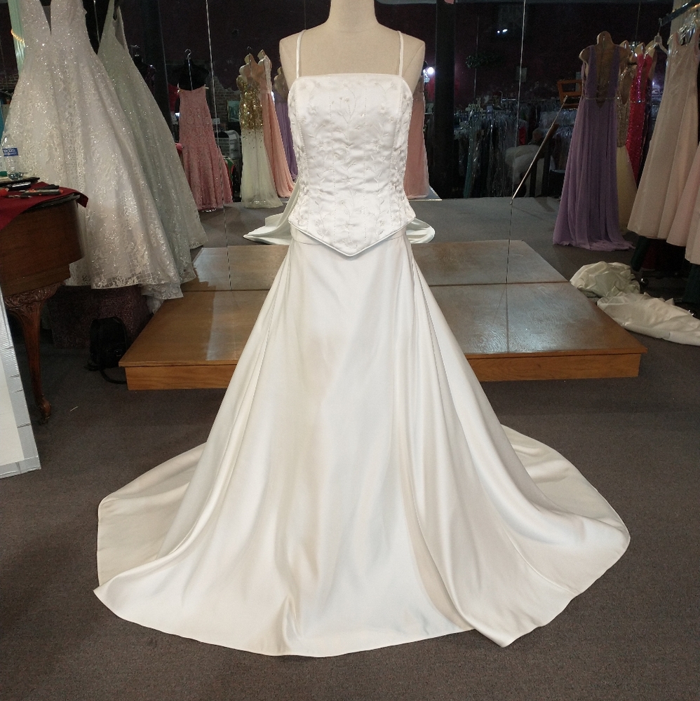 Three piece wedding dress